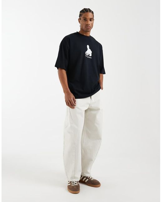 ASOS Blue Oversized T-shirt With The Simpsons Print for men