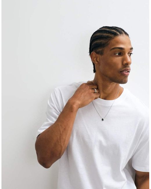 Jack & Jones White Oversized T-shirt With Running Club Back Print for men