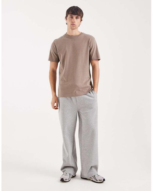 Threadbare Brown Regular Fit T-shirt for men