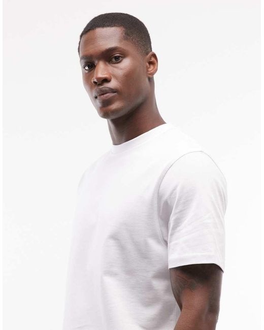 4505 White Heavyweight Cotton Regular Fit T-shirt With Quick Dry Finish for men