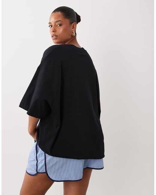 ASOS Black Asos Design Curve Oversized T-shirt With Summer Sundae Graphic