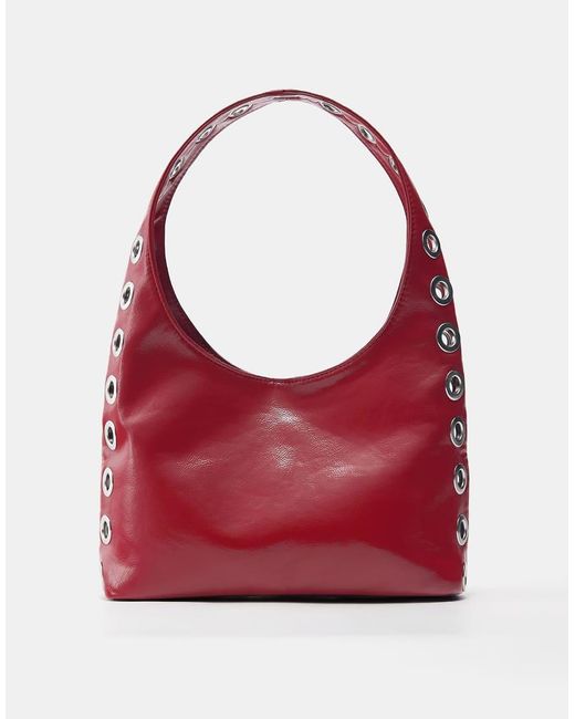 Borsa Rossa Con Manici E Occhielli di Pull&Bear in Red
