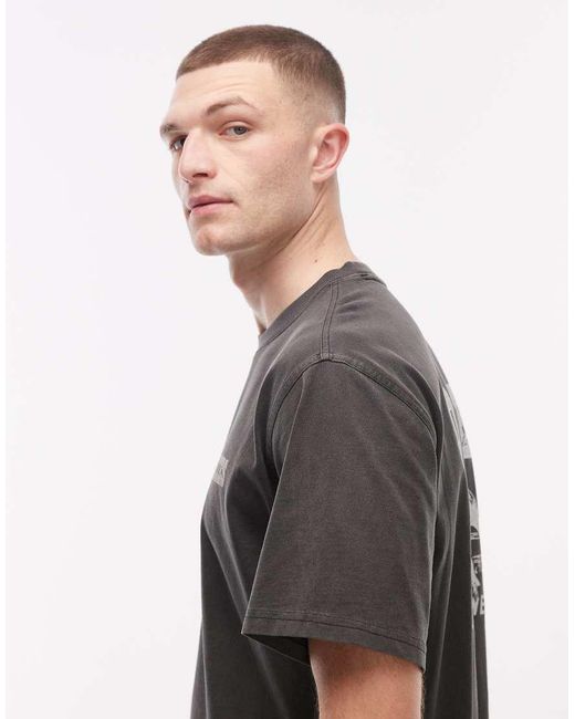 Dickies Gray Buchtell Back Print T-shirt for men