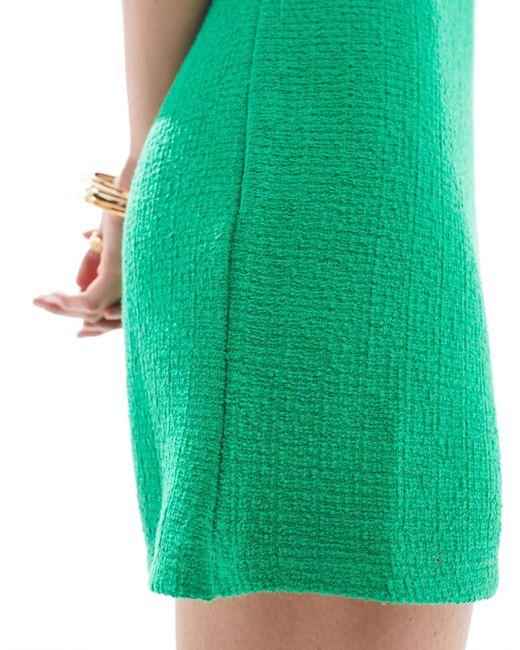 Mango Green Mini Sleeveless Dress
