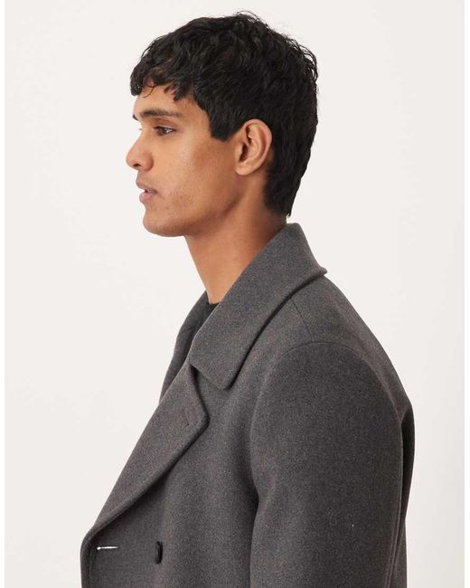 Mango Gray Wool Mix Jacket for men