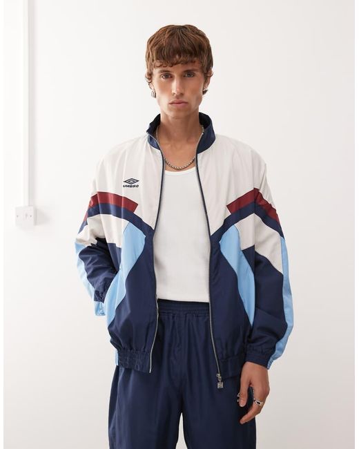 Umbro Blue Relaxed Track Jacket for men