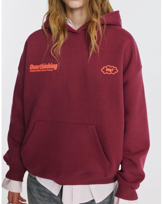 Pull&Bear Red – kapuzenpullover