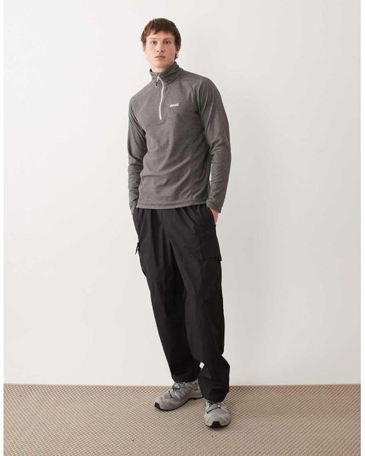 Regatta Gray Montes Lightweight Half Zip Fleece for men