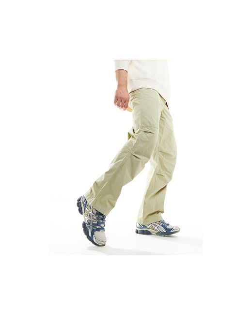 Pantaloni a fondo ampio salvia stile cargo di ASOS in White da Uomo