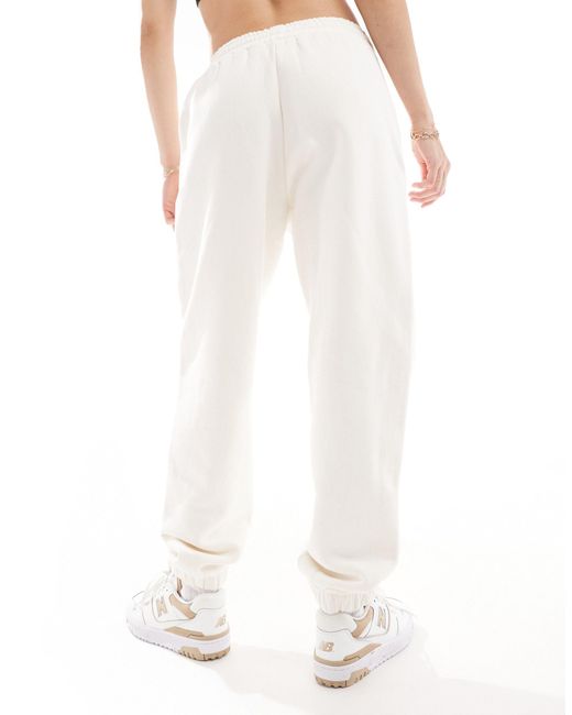 4th & Reckless White Embossed Boucle Ny Logo joggers Co-ord