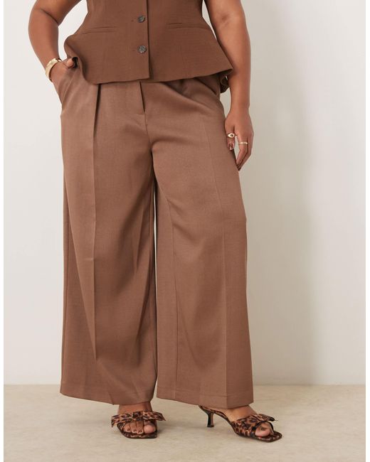 ASOS Brown Curve – elegante, knöchellange hose