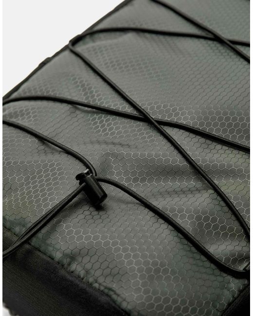 Pull&Bear – stwd – funktionaler rucksack in Black für Herren