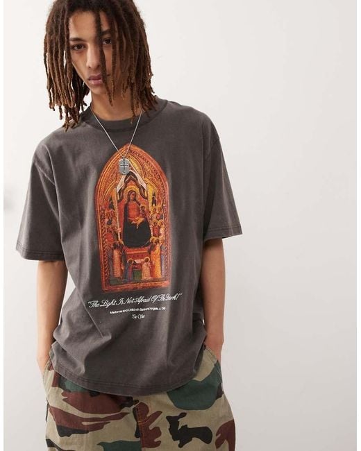 PacSun Black Graphic T-shirt for men
