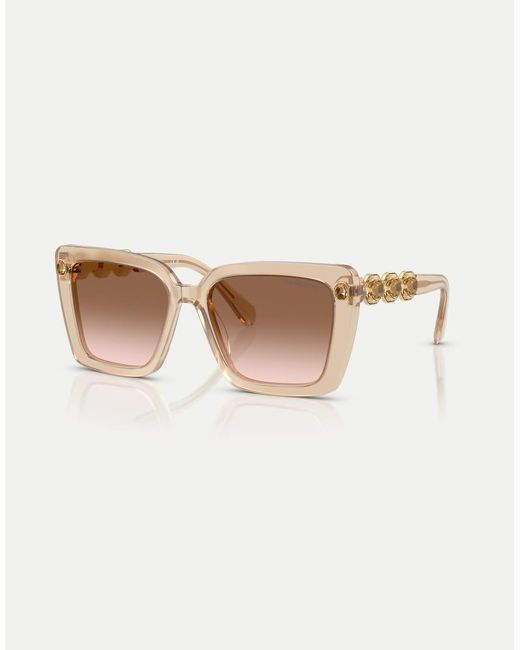 Swarovski Natural Square Sunglasses With Lens