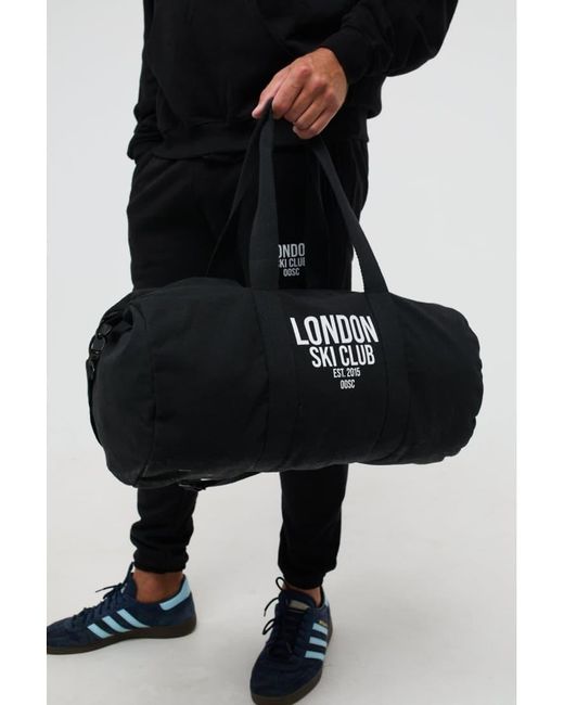 OOSC Black London Ski Club Duffle Bag