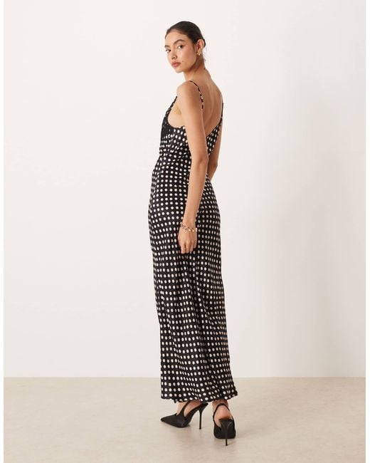 ASOS Natural – maxikleid aus satin