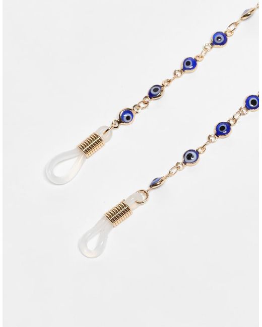 ASOS White Sunglasses Chain With Eye Detail