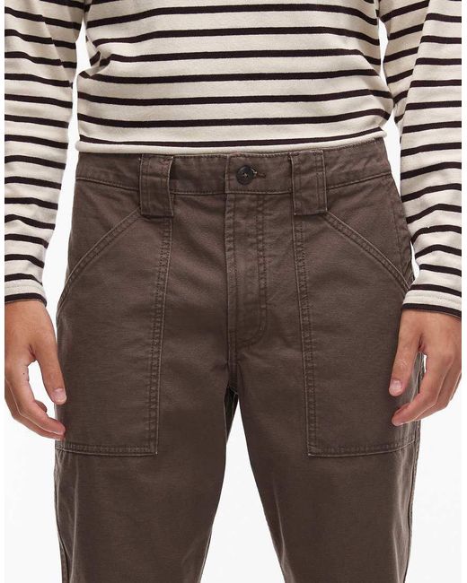 Timberland Natural Washed Heavy Canvas Fatigue Pocket Loose Fit Pants for men