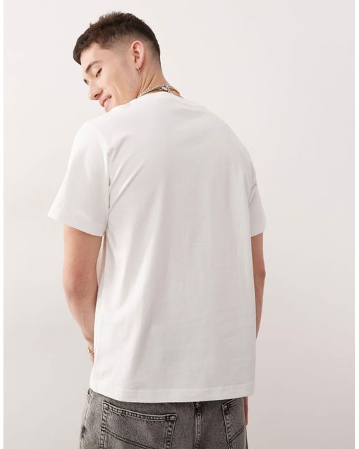 Weekday – oversize-t-shirt in White für Herren