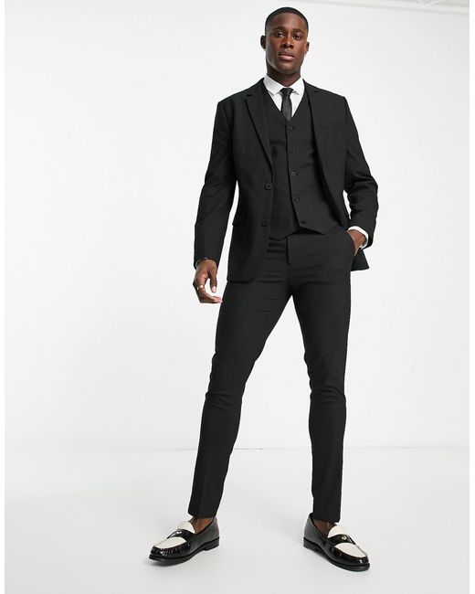 Veste ASOS pour homme en coloris Black