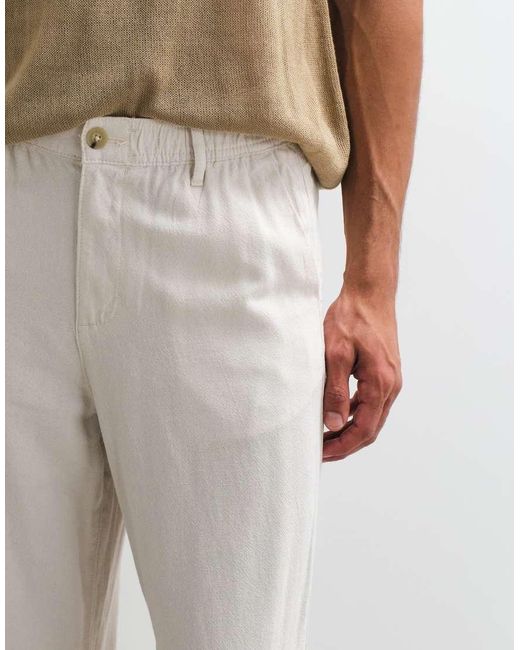 ASOS Multicolor baggy Linen Blend Pants for men