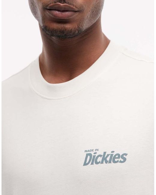 Dickies White Plainfield Backprint T-shirt for men