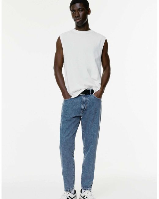 Pull&Bear – reguläre jeans in Blue für Herren