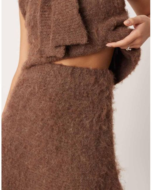 ASOS Brown Flippy A-line Skirt
