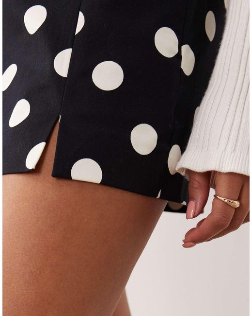 ASOS White Pelmet Mini Skort