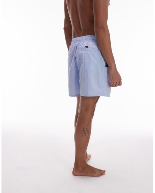 Tommy Hilfiger Zwemshort Met Trekkoord En Grote Vlag in het Blue voor heren