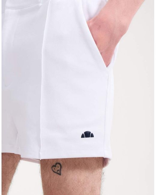 Ellesse White Reliani Short for men
