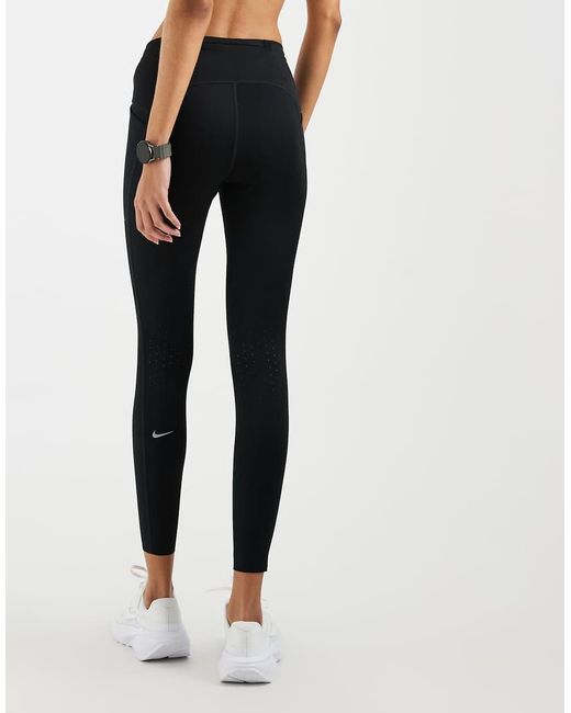 Nike Blue Swift Dri-Fit High Waisted 7/8 Leggings With Pocket
