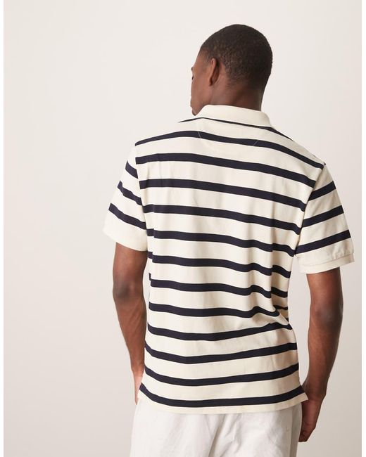 Gant Natural Striped Polo Shirt for men