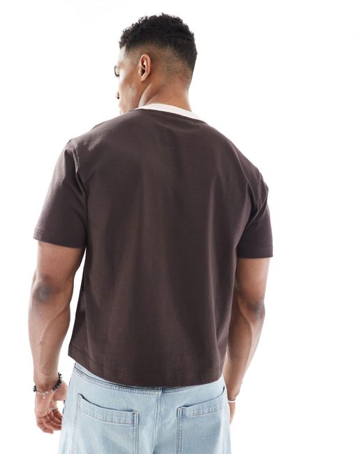 ASOS – kurzes t-shirt in Gray für Herren