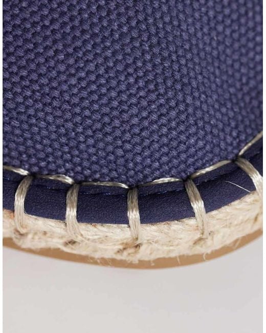 ASOS Blue Espadrilles With Step Down for men