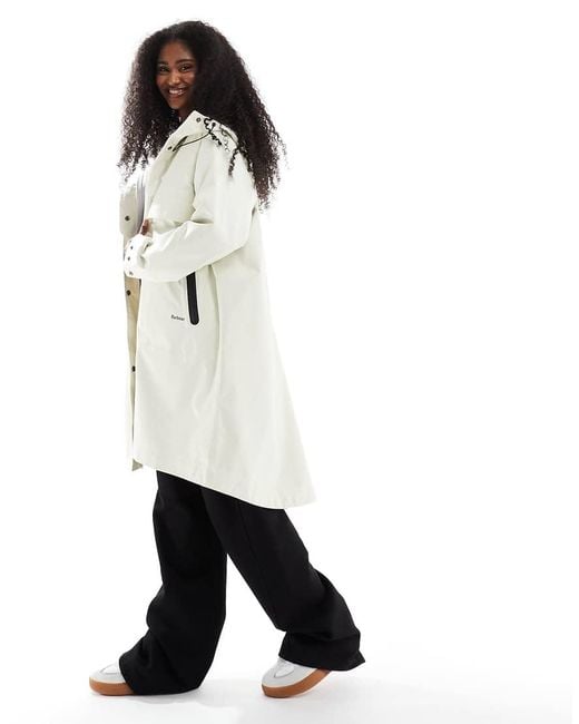 Barbour White Jayla Parka