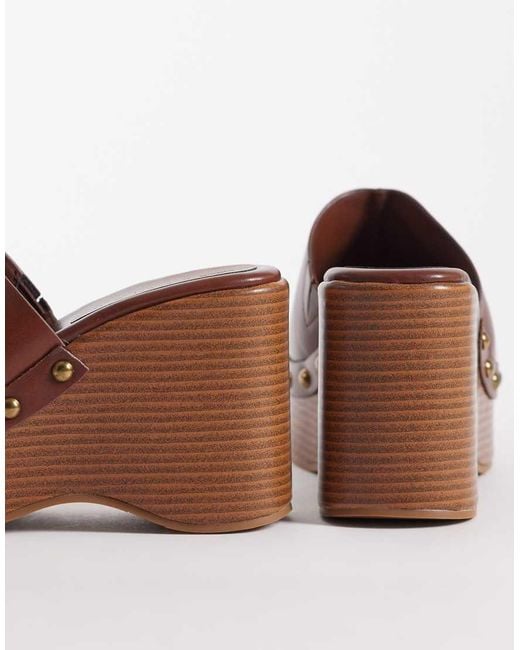 ASOS Brown Tara Wedges