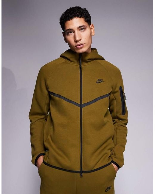 Nike Green Tech Fleece Full Zip Track Jacket for men