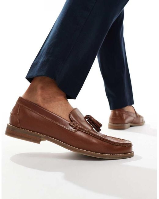 ASOS Blue Tassel Loafers for men