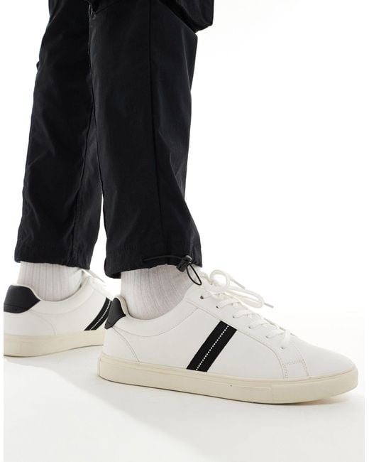 ASOS White Lace Up Trainers for men