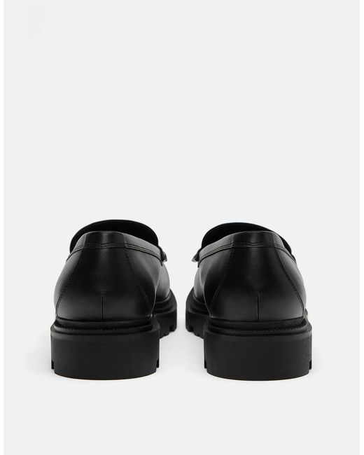 Pull&Bear – loafer in Black für Herren