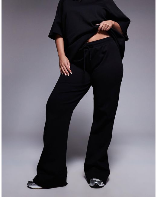ASOS Blue Asos design curve – ausgestellte jogginghose aus interlock