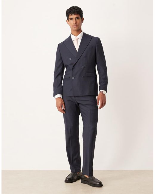 SELECTED Pantalon in het Blue voor heren