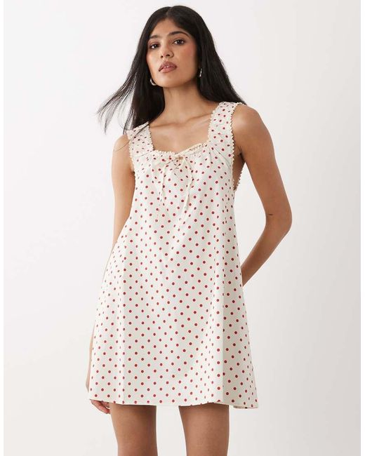 WeWoreWhat Natural Babydoll Dress