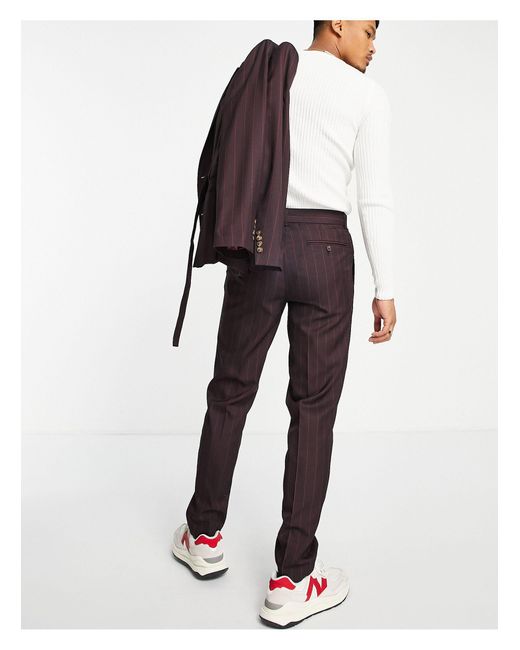 Pantalones Y Chinos Hombre | ASOS DESIGN Chinos Tapered En Negro Negro —  The Spirit