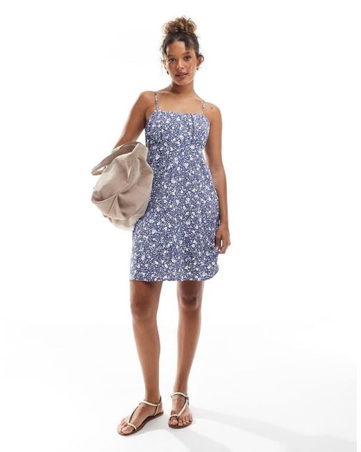 ONLY Blue Cami Mini Dress
