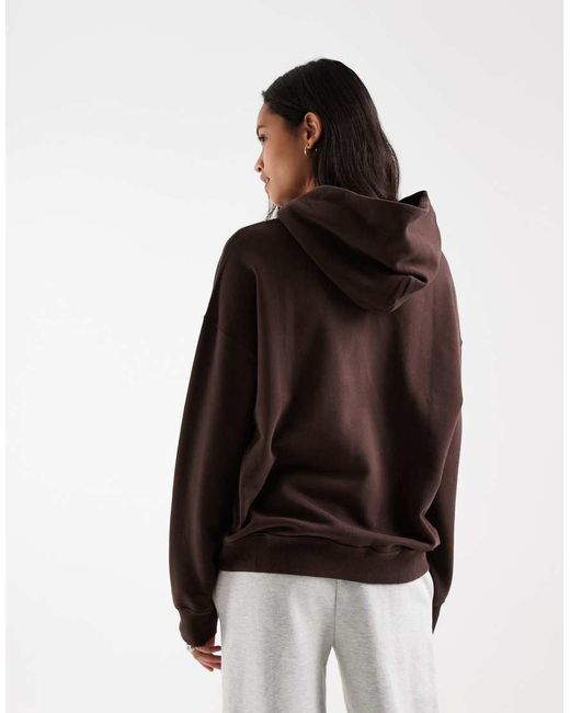 Hollister Brown Oversized Hoodie