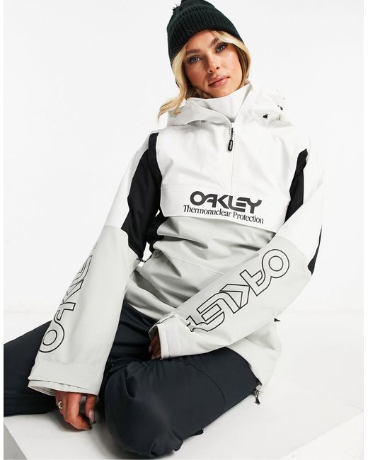 Oakley Gray Tnp Insulated Anorak Ski Jacket