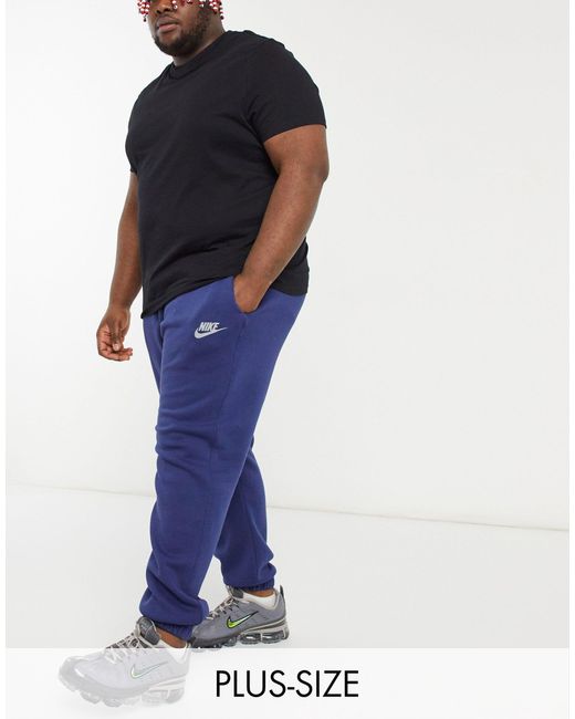 nike club casual fit cuffed joggers in khaki