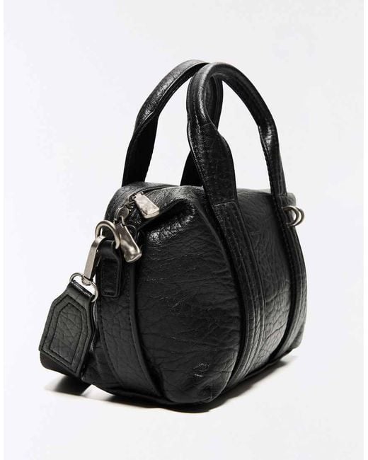 Bershka Black Bowling Crossbody Bag for men